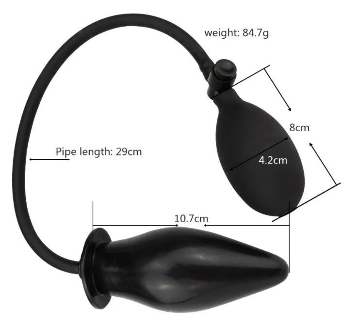 şişirilebilir silikon anal plug – görsel 4