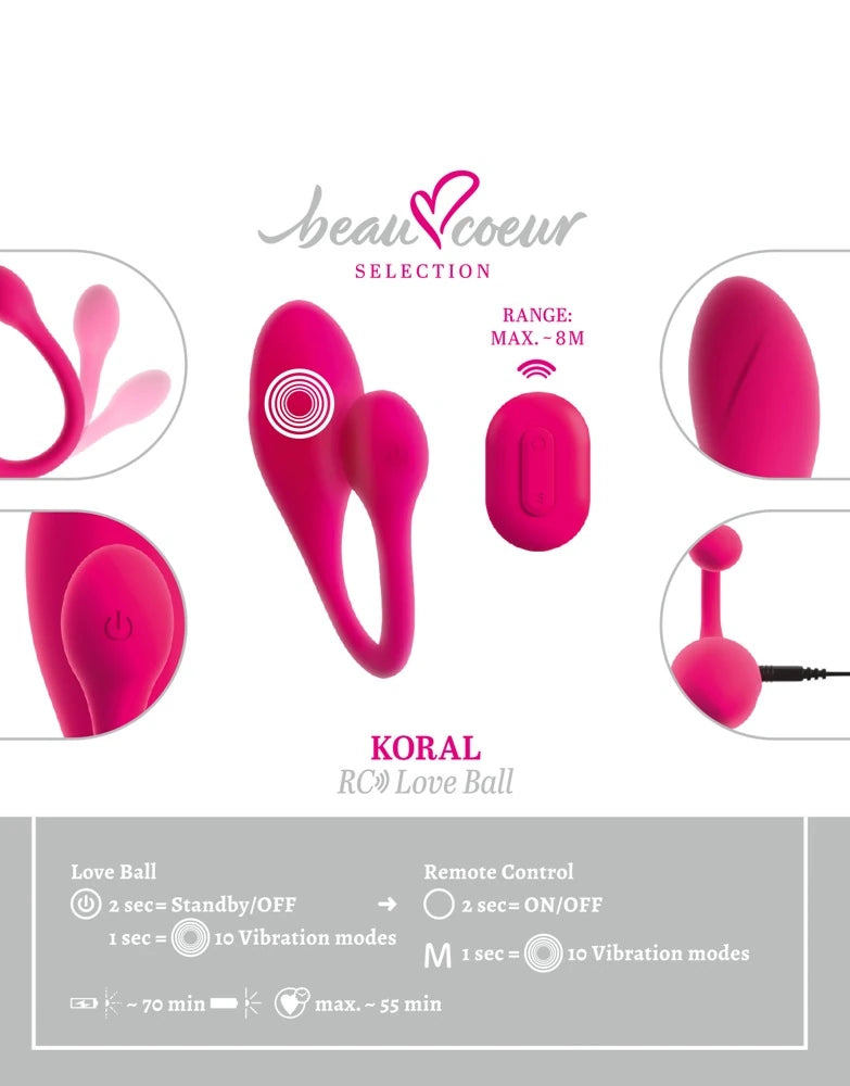 Koral RC uzaktan kumandalı titreşimli kegel topu – görsel 4