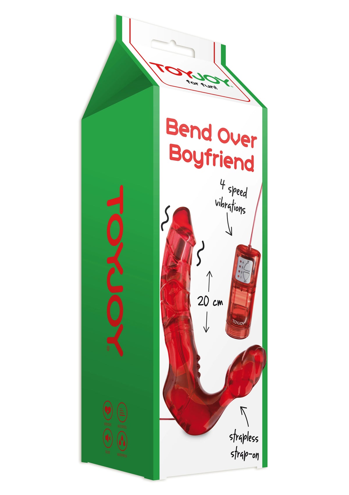 titreşimli strapless çift dildo – görsel 2