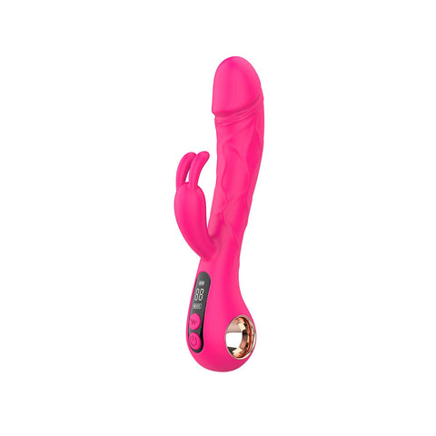 LCD Ekranlı 2'si 1 Arada Çift Uyarımlı Rabbit Vibratör