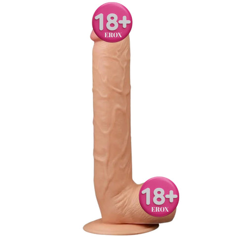 Legendary 27,5 cm Damarlı Vantuzlu Büyük Realistik Penis – 4,5 cm Çap