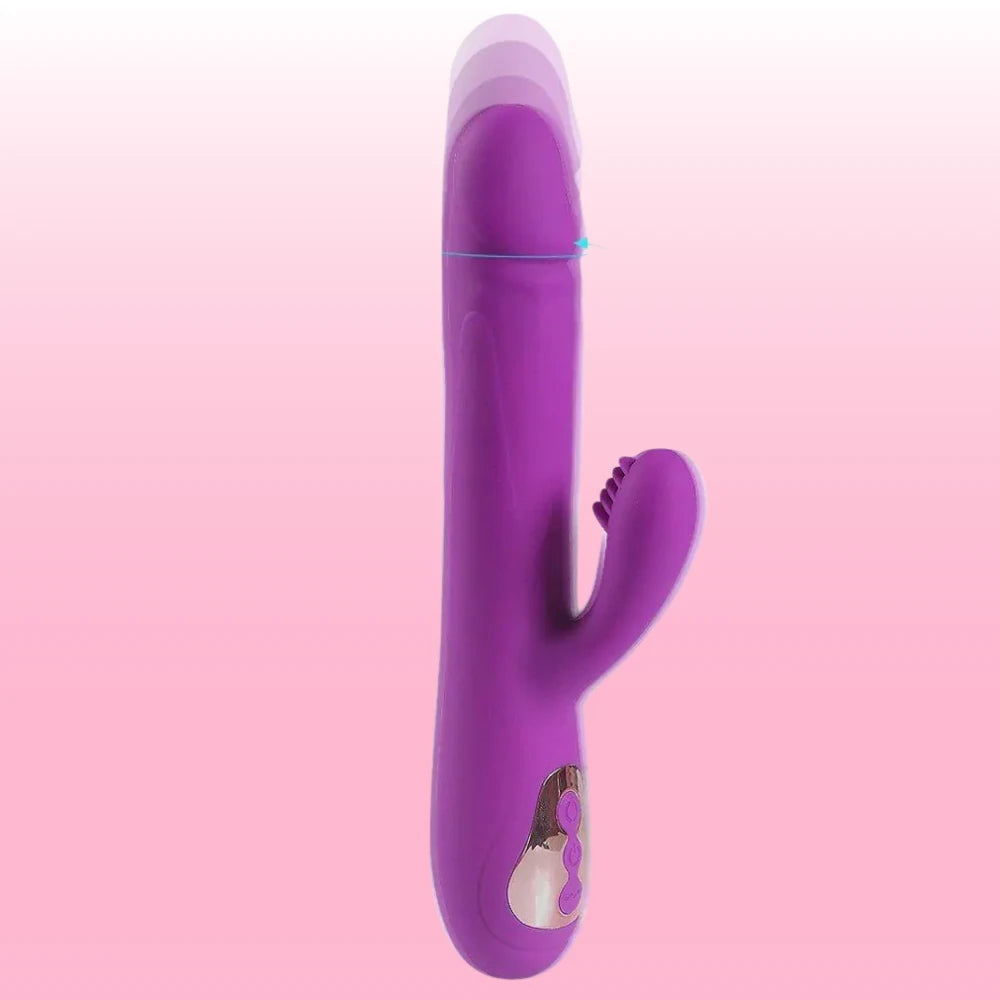 Leif Thrusting Vibe Çift Motorlu İleri Geri Hareketli Rabbit Vibratör