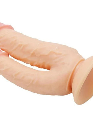 Dildo Series Lifelike G-Spot Anal ve Vajinal Çift Taraflı Realistik Penis Flesh