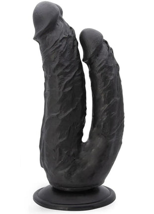 Dildo Series Lifelike G-Spot Anal ve Vajinal Çift Taraflı Realistik Penis Black