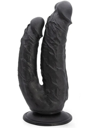Dildo Series Lifelike G-Spot Anal ve Vajinal Çift Taraflı Realistik Penis Black