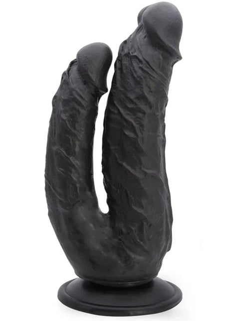 Dildo Series Lifelike G-Spot Anal ve Vajinal Çift Taraflı Realistik Penis Black
