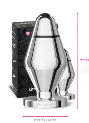 Mystim E-stim Butt Plugs Little John Metal Anal Plug