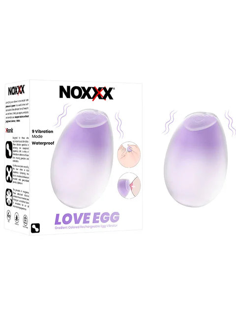 Love Egg Yumurta Vibratör, 9 Modlu Şarjlı – Mor