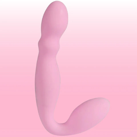Love Rider Çift Motorlu G Noktası Askısız Strap-On – Pembe