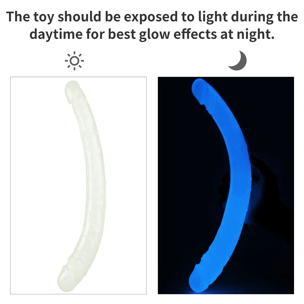 Lumino Play karanlıkta parlayan çift taraflı dildo – görsel 3