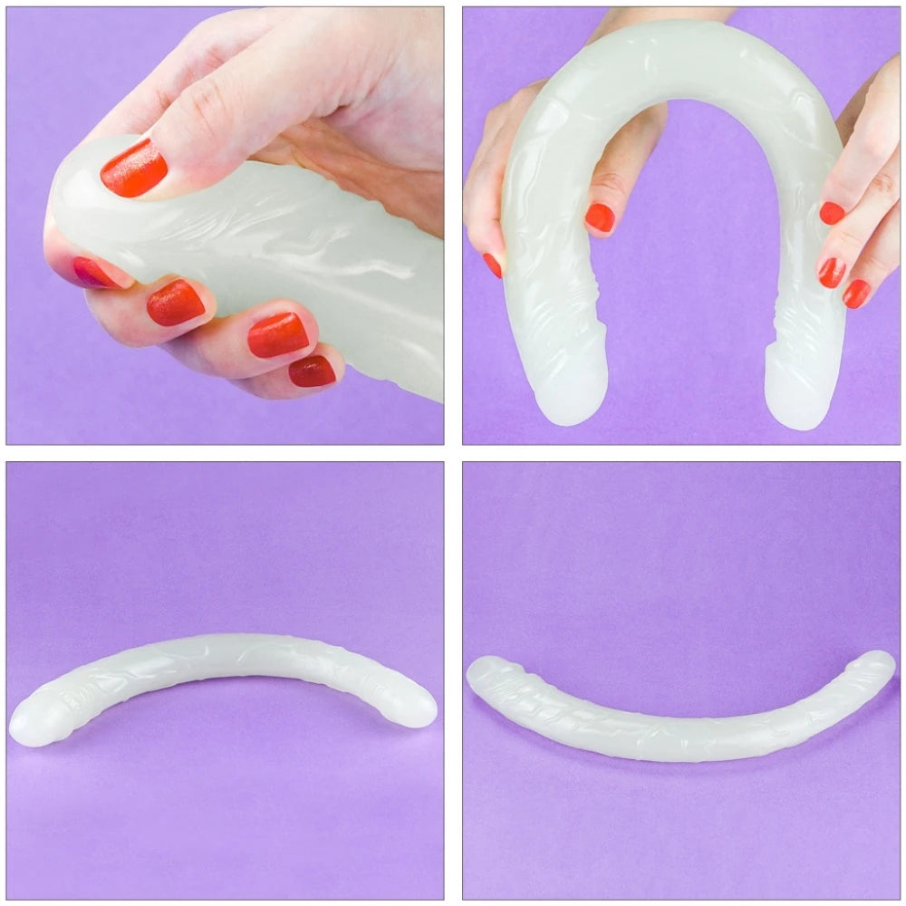 Lumino Play karanlıkta parlayan çift taraflı dildo – görsel 5