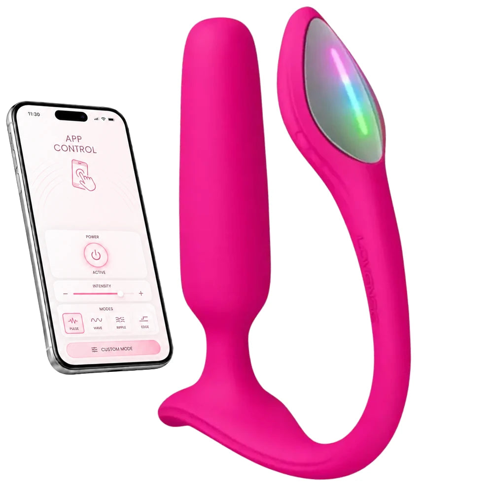 Lush Anal Işıklı Kuyruklu Uygulama Kontrollü Anal Vibratör