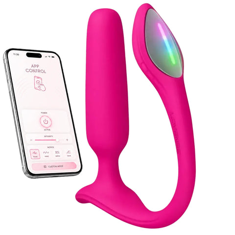 Lush Anal Işıklı Kuyruklu Uygulama Kontrollü Anal Vibratör