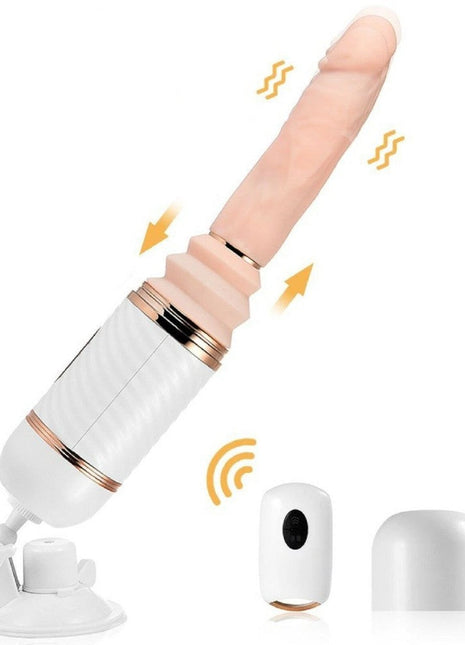 Dibe Cyclone Thrusting Uzaktan Kumandalı İleri Geri Hareketli Isıtmalı Seks Makinesi