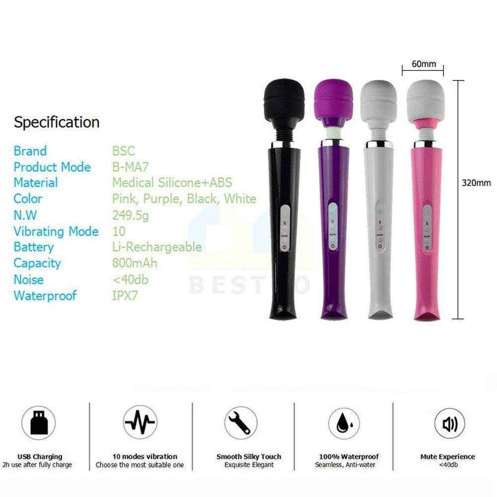 Magic Massager wand masaj aleti – görsel 5