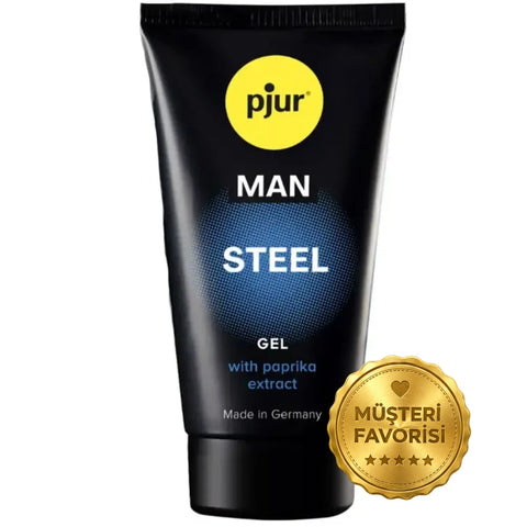 Man Steel Kırmızı Biber Özlü Erkek Masaj Jeli 50 ml
