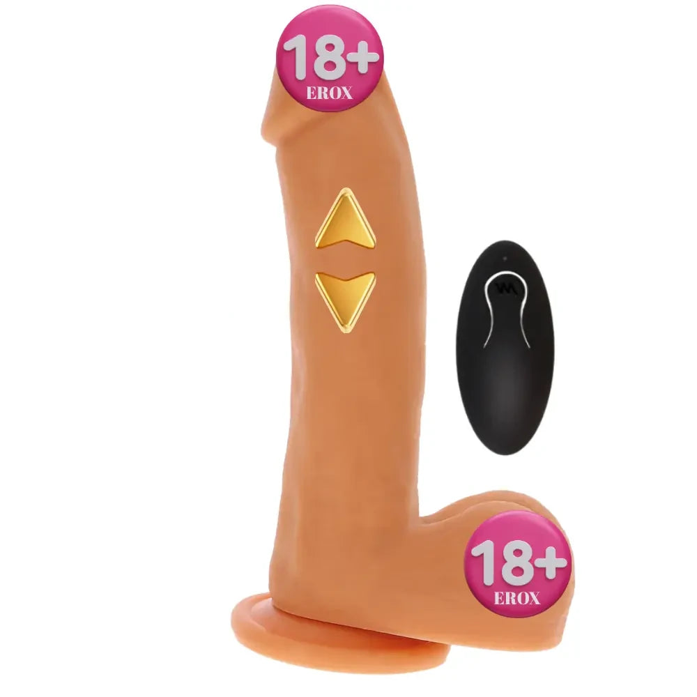ileri geri hareketli silikon realistik penis – görsel 1