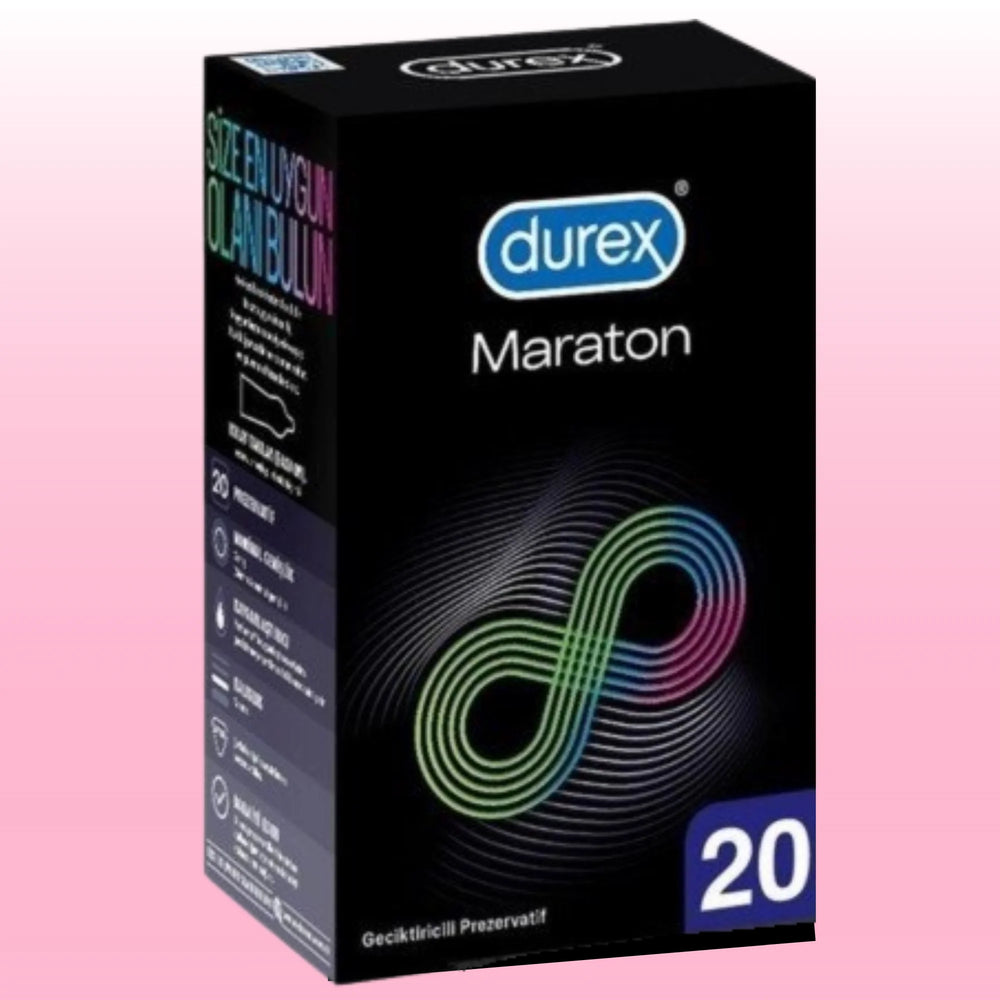 Maraton Kayganlaştırıcılı İnce Prezervatif – 20'li Paket