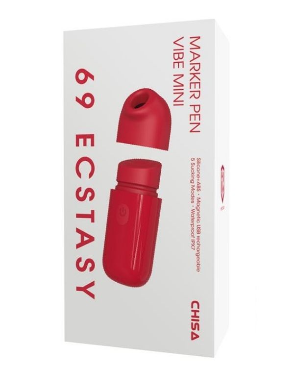 Marker Pen Vibe Mini Tapping Desenli Vibratör – 6,8 cm