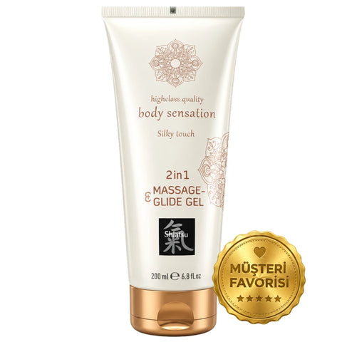 Massage & Glide Silky Touch 2'si 1 Arada Masaj ve Kayganlaştırıcı Jel