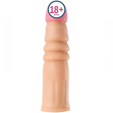 Max Man 2,5 cm Uzatmalı Boğumlu Penis Kılıfı 15 cm