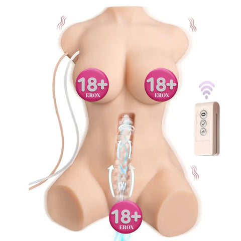 Merida Emişli ve Titreşimli İskeletli Gövde Mastürbatör