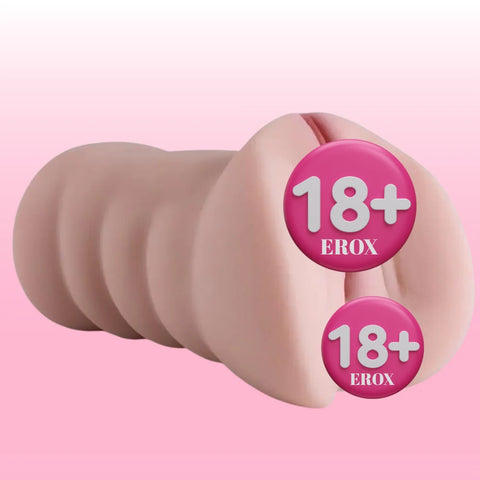 Michelle Anal ve Vajinal Çift Taraflı Cep Tipi Mastürbatör – Ten
