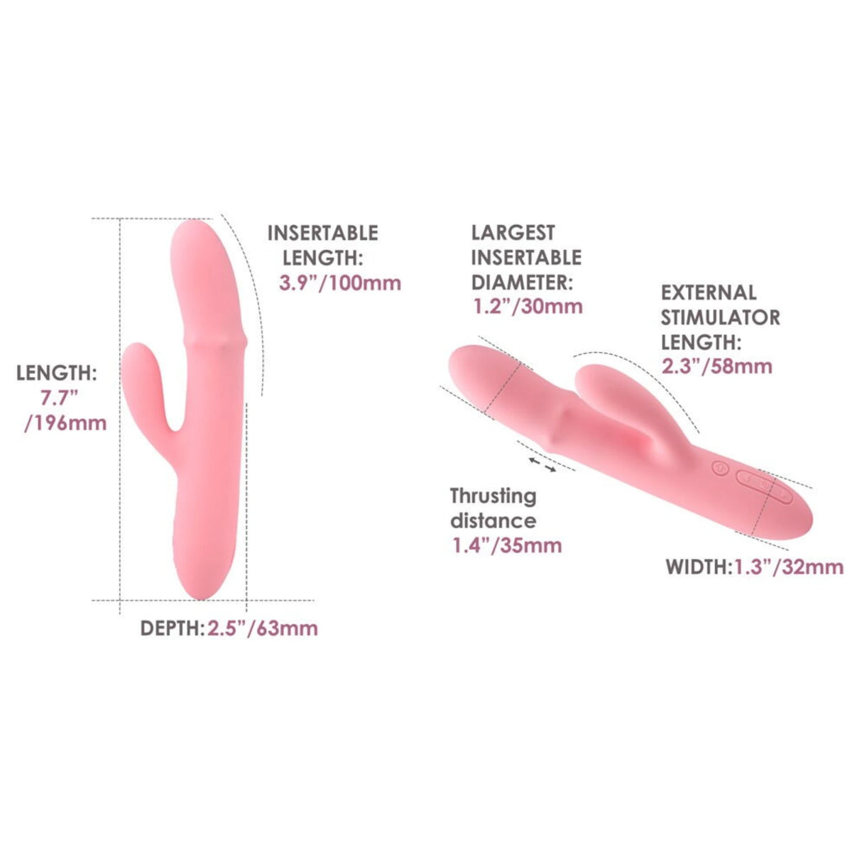 Mora Neo boncuk hareketli rabbit vibratör – görsel 3