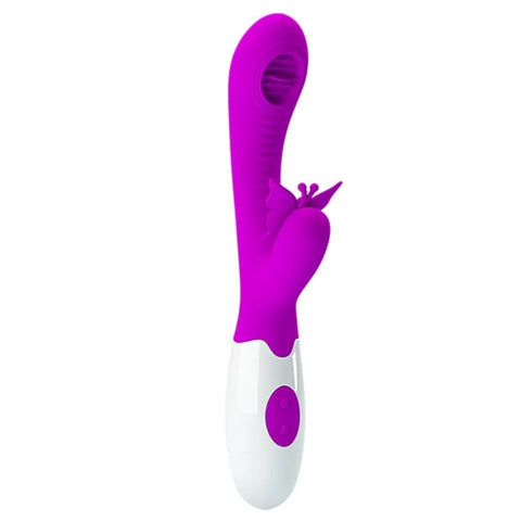Moth Kelebek Başlıklı Dilli Rabbit Vibratör
