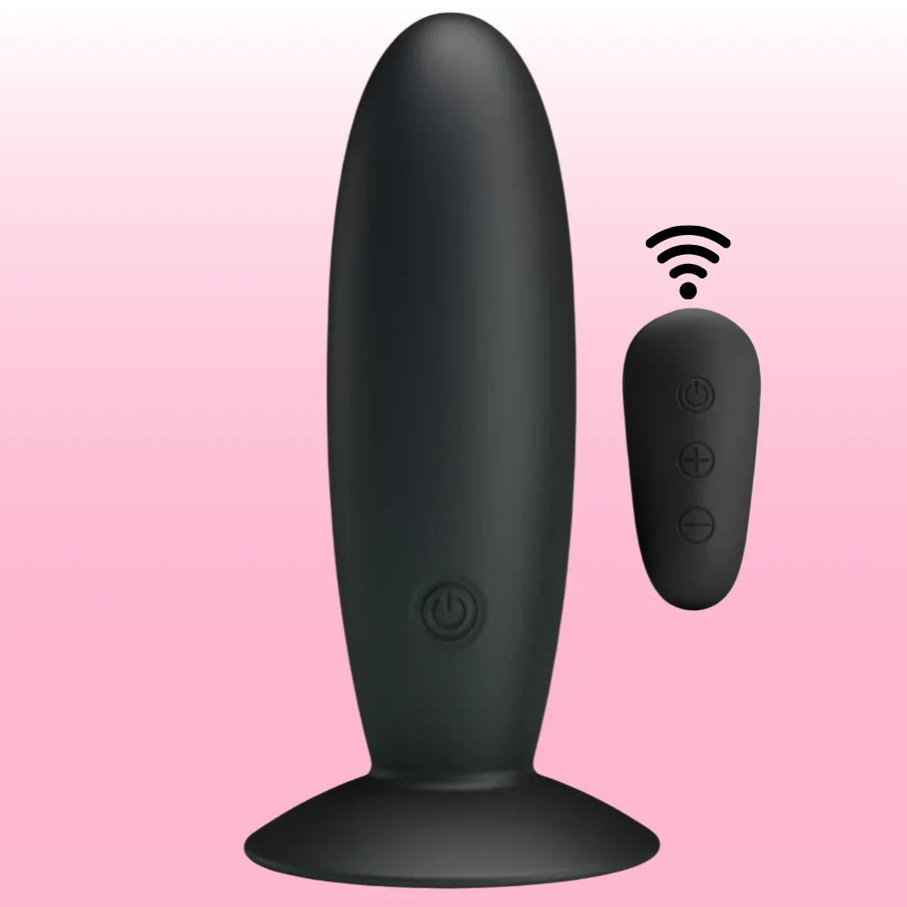 Mr. Play Uzaktan Kumandalı Şarjlı Titreşimli Anal Plug – 11 cm
