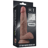 Nature Cock çift katmanlı realistik dildo 18,5 cm – görsel 4