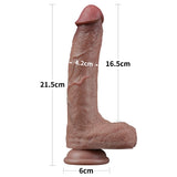 Nature Cock çift katmanlı realistik dildo 21,5 cm – görsel 3