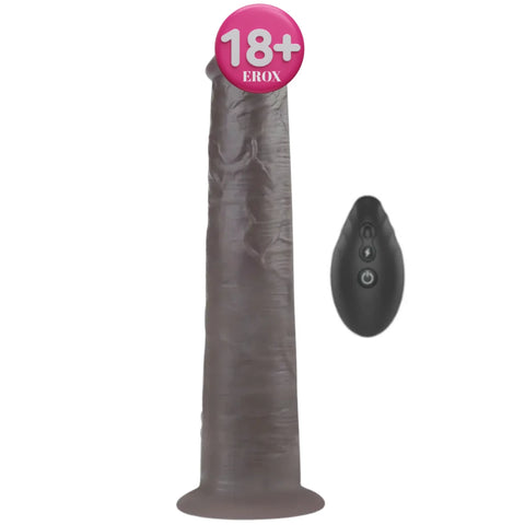 Nature Cock 25 cm Çift Katmanlı Platin Silikon Titreşimli Realistik Penis