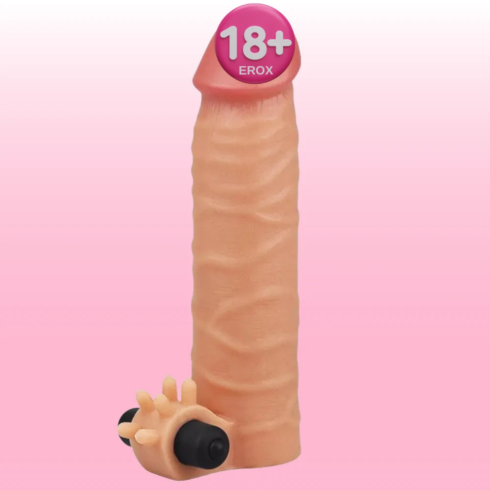 Nature Extender Titreşimli Et Dokulu Kılıf 3,8 cm Dolgulu
