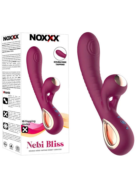 Nebi Bliss 10 Parmak Hareketli Titreşimli Rabbit Vibratör – Bordo