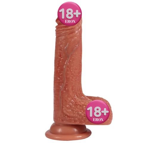 New Crowleys Yumuşak Dokulu Titreşimsiz Realistik Penis – 18 cm