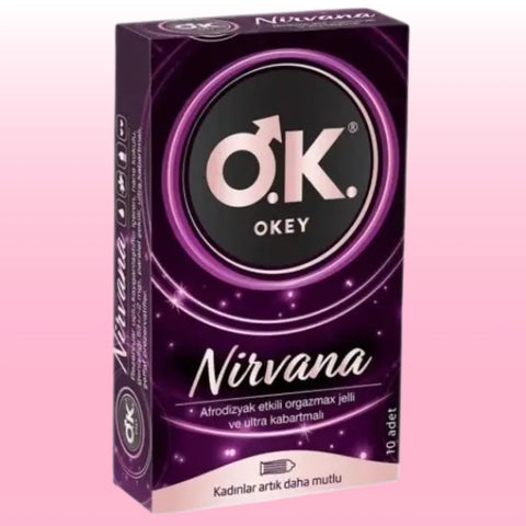 Nirvana Ultra Kabartmalı Nane Aromalı Prezervatif – 10'lu