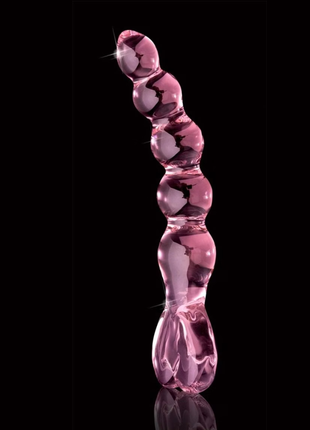 Pipedream Icicles No. 43 Beaded Hand Blown Glass Massager Cam Dildo