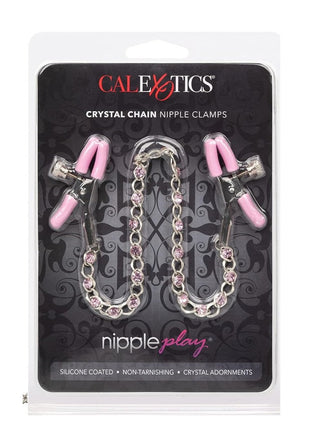 Calexotics Crystal Chain Nipple Clamps Göğüs Klipsi Pink