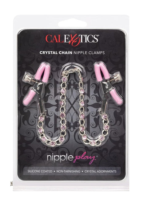 Calexotics Crystal Chain Nipple Clamps Göğüs Klipsi Pink
