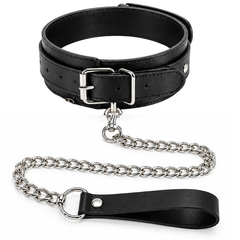 O Halkalı Neck Collar Fetiş Boyun Tasması – Siyah