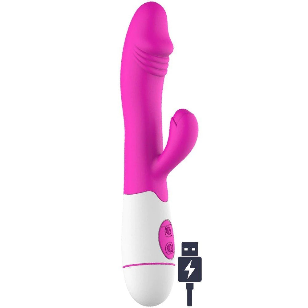 Olai Çift Motorlu 30 Modlu Şarjlı Rabbit Vibratör – Pembe