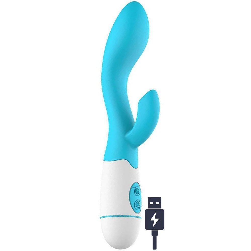 Olai Curve Kavisli G-Spot Rabbit Vibratör 30 Mod – Mavi