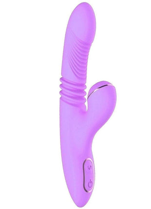 Dibe Haloy Olivia Thrusting İleri Geri Hareketli Hava Darbeli Rabbit Vibratör Purple