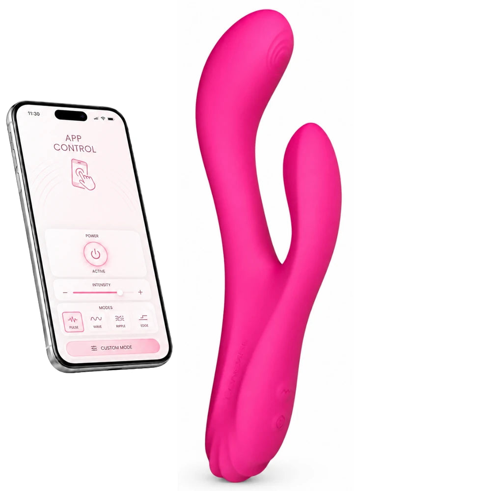 Osci 3 Isıtmalı Salınımlı Uygulama Kontrollü Rabbit Vibratör – Pembe