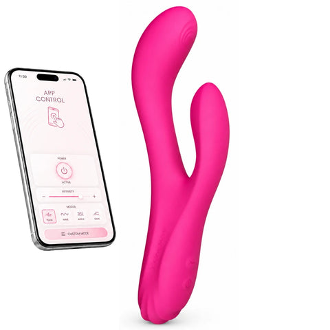Osci 3 Isıtmalı Salınımlı Uygulama Kontrollü Rabbit Vibratör – Pembe