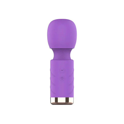 Oynar Başlıklı 10 Modlu Kompakt Mini Wand Vibratör – Mor