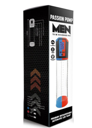 Canwin Bigger Man Passion Pump 8 Speed Otomatik Penis Pompası Red