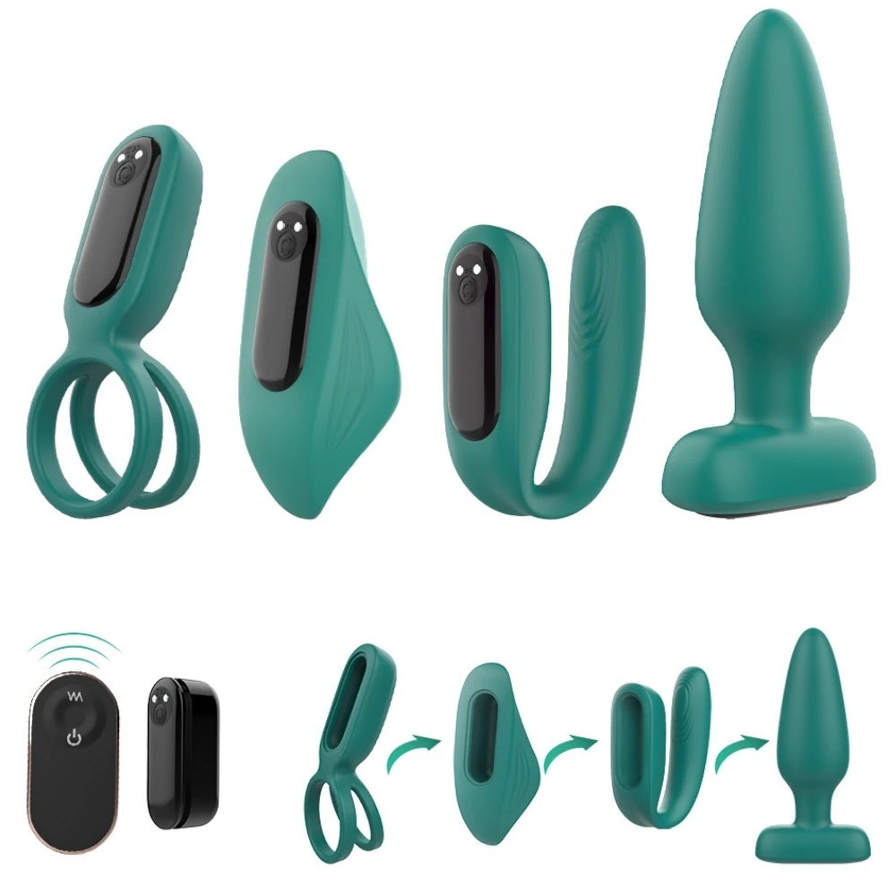 Partner Fantasy Love Kit kumandalı vibratör seti – görsel 2