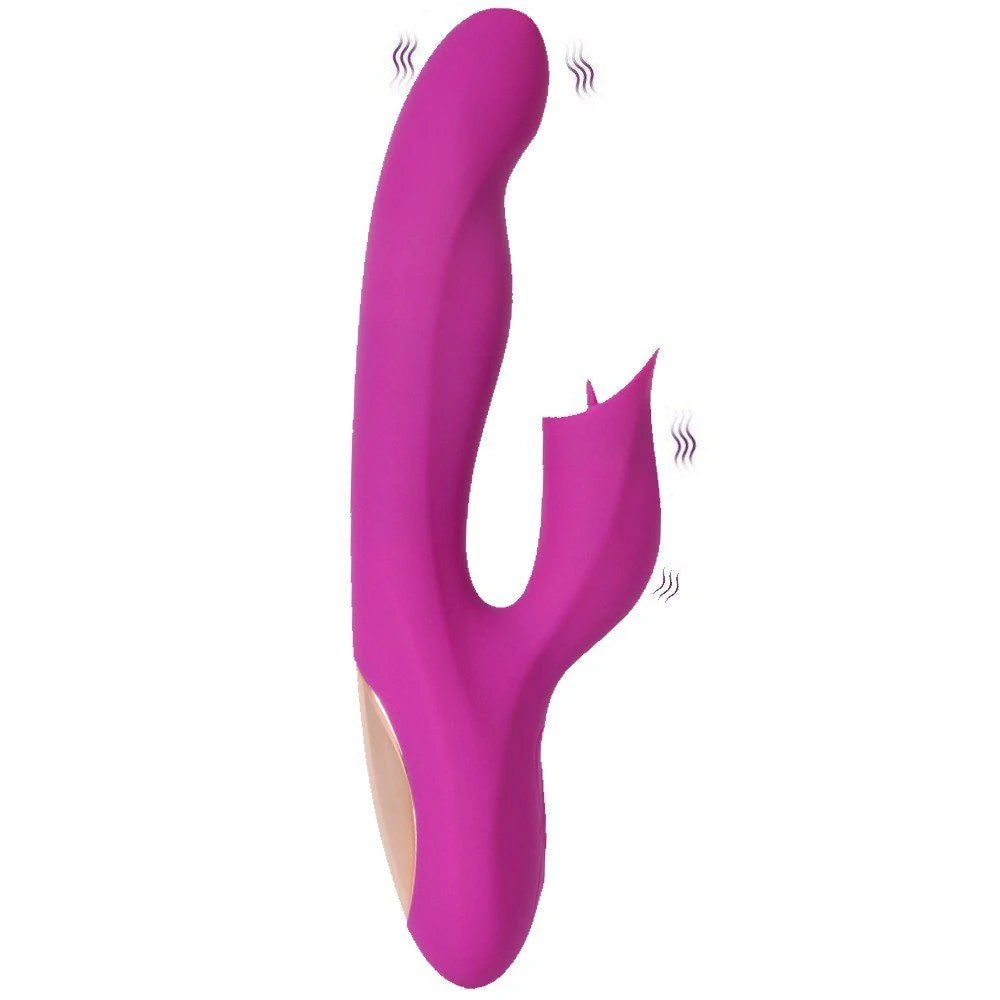 Pearly Hareketli Dilli G Noktası Rabbit Vibratör – Mor